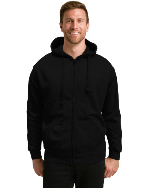 Black zip hoodie from the official men's collection